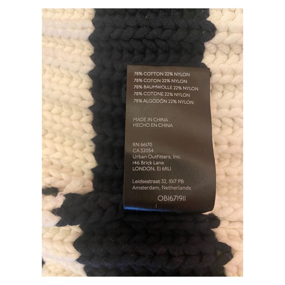 NWOT Anthropologie Maeve Longline Sweater Vest Cardigan in Navy & White XS/S - Picture 8 of 8